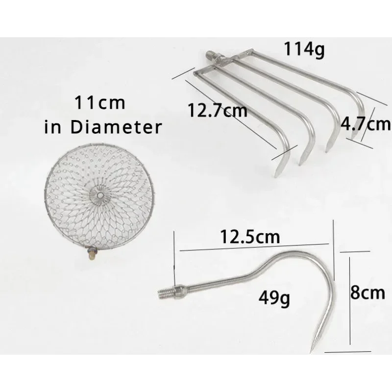 Ice Pick Pick - Stainless Steel Telescopic Rod Retractable Harrow