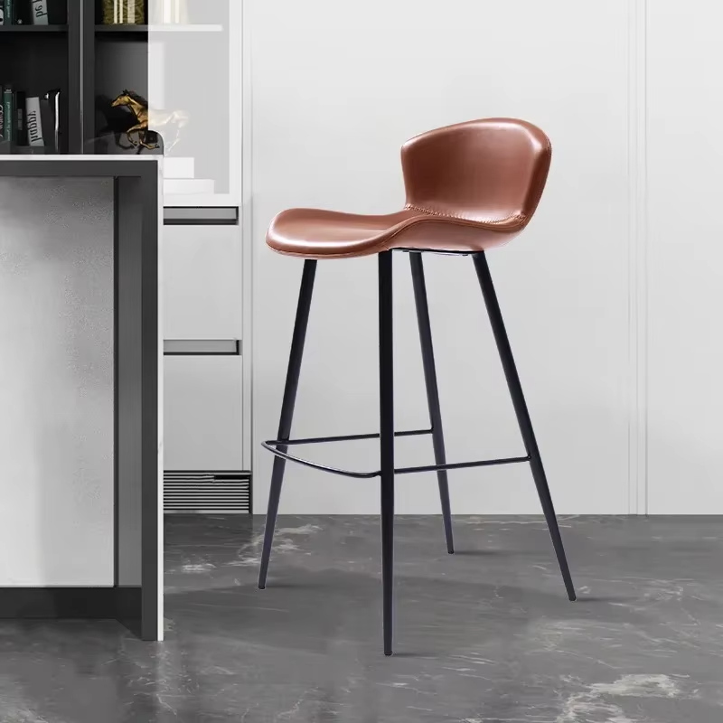 Home Bar Lounge - Designer Minimalistic 2PCS Bar Chairs Modern