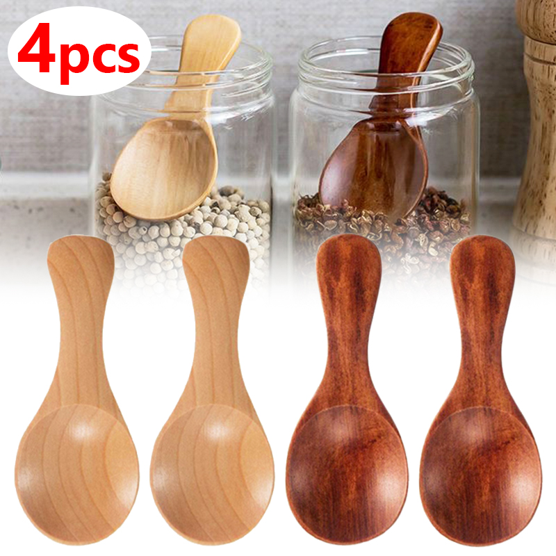 Ice Pick Pick - 4/2/1pcs Mini Wooden Spoons Kitchen Spice