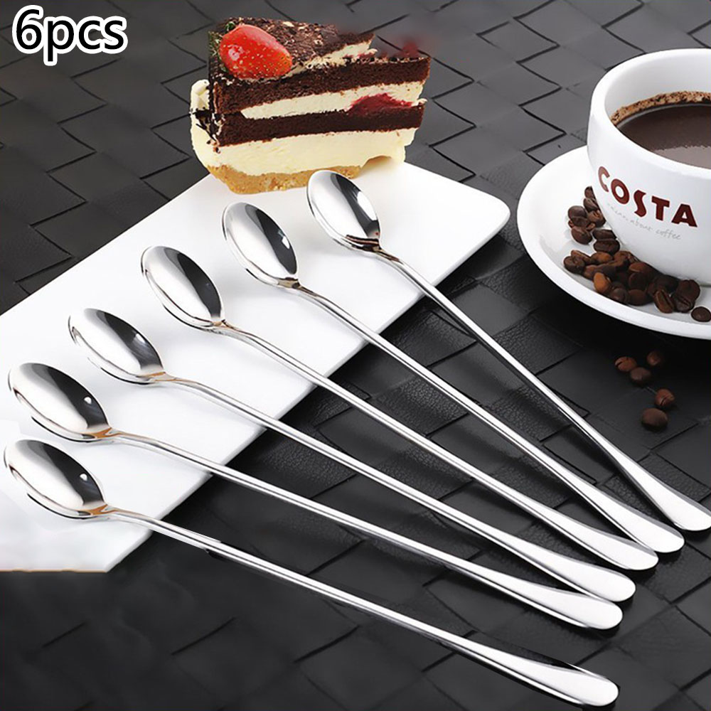 Ice Pick Pick - 6pcs Stainless Steel Ice Tea Scoop