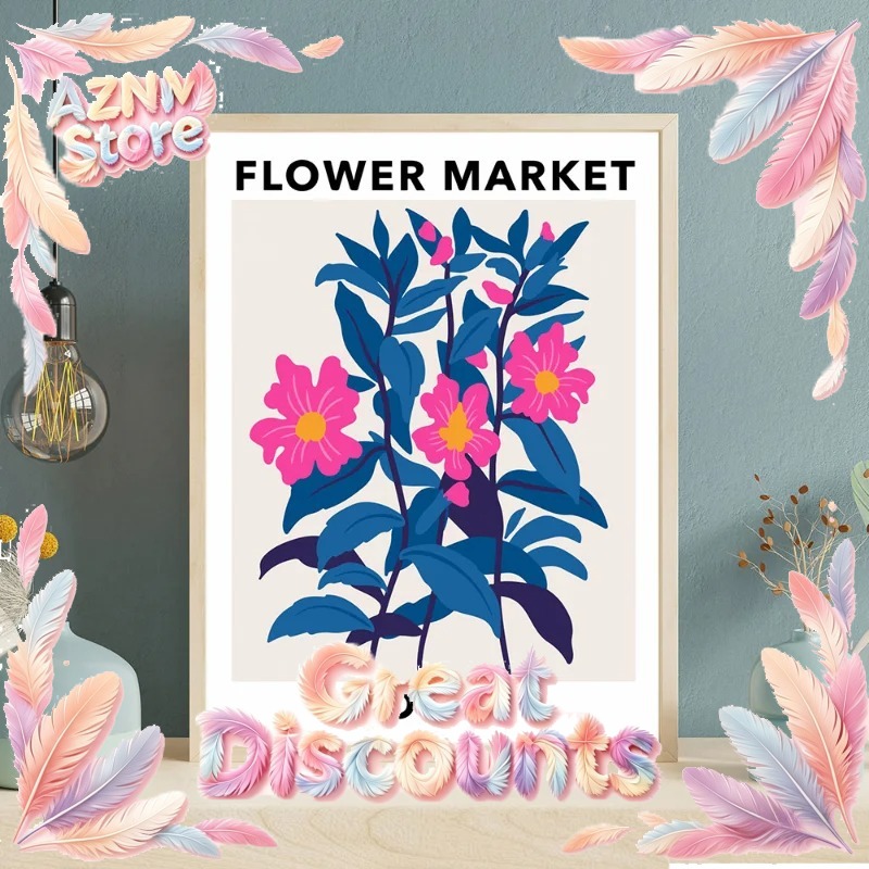 Home Barcelona - Flower Market Prints Poster Barcelona Stockholm