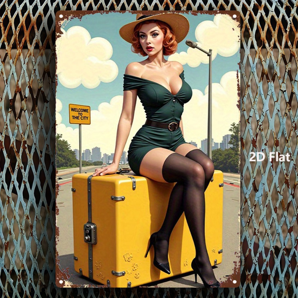 Vintage Beauty with Suitcase M - đánh giá và giá Home Bar And Kitchen