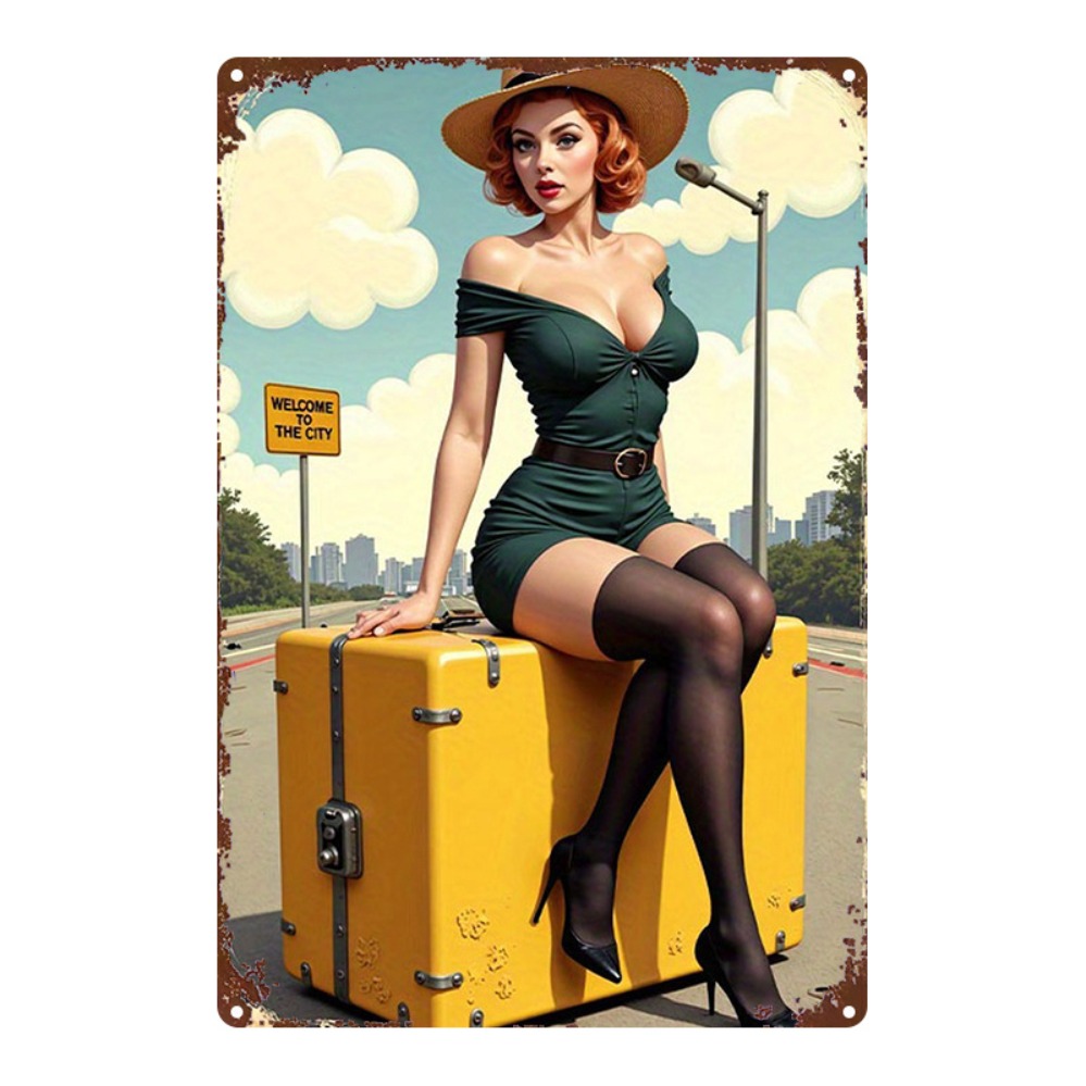 Vintage Beauty with Suitcase M - đánh giá và giá Home Bar And Kitchen