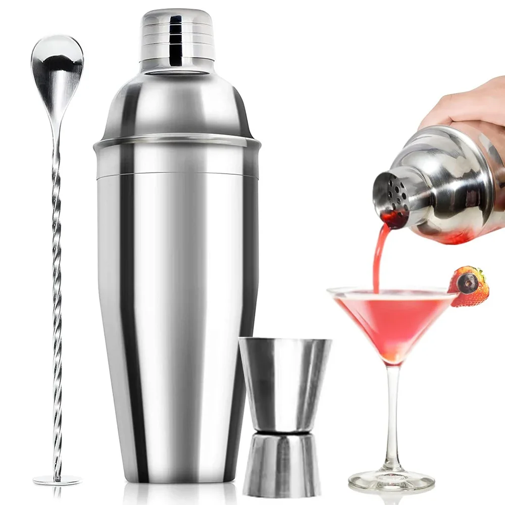 3/6pcs Cocktail Shaker Stainle - đánh giá và giá Boston Shaker Set