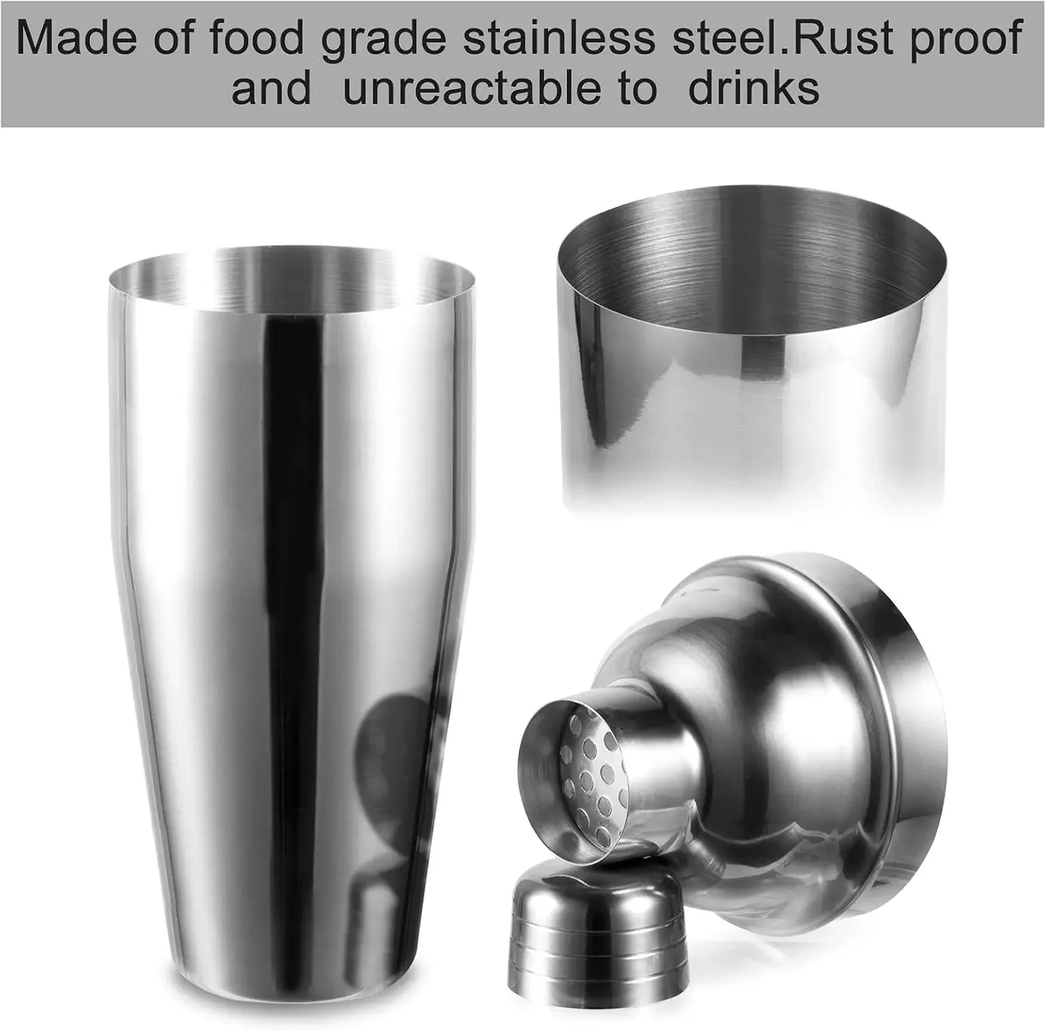 3/6pcs Cocktail Shaker Stainle - đánh giá và giá Boston Shaker Set