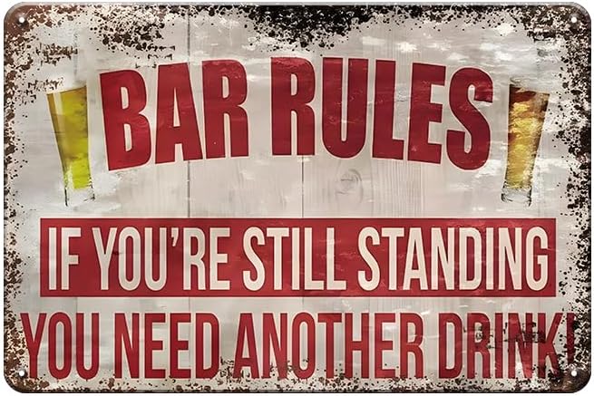 Funny Vintage Tin Signs Retro  - đánh giá và giá Home Bar Stand