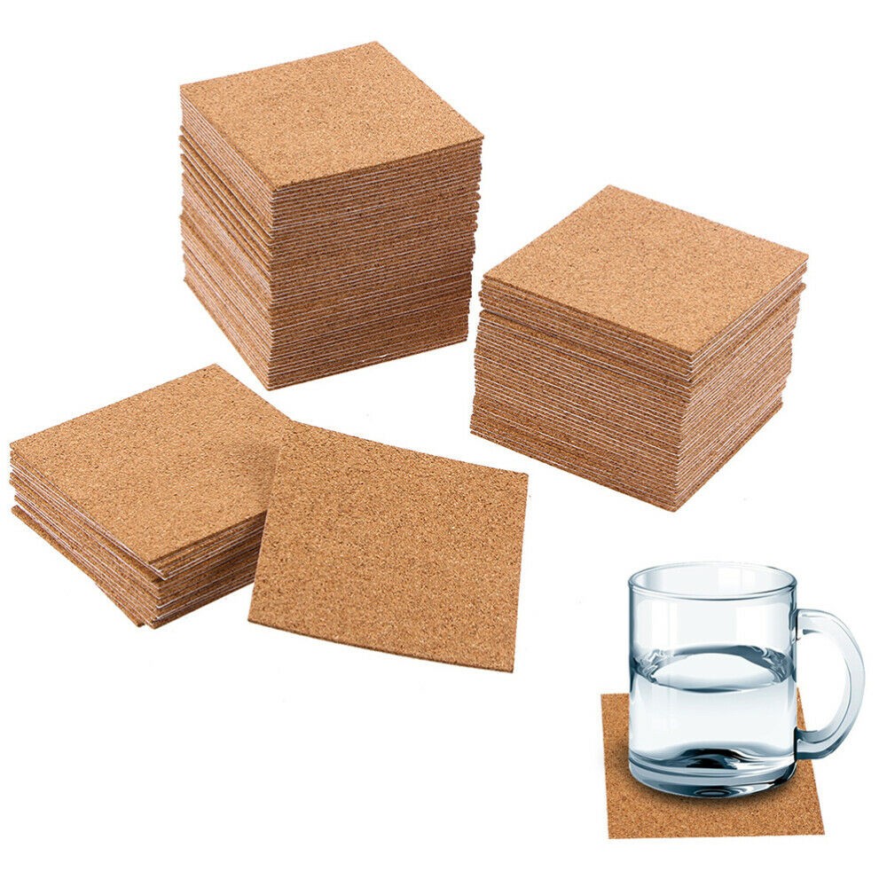 10Pcs Cork Coasters Square Cor - đánh giá và giá Home Bar Supplies