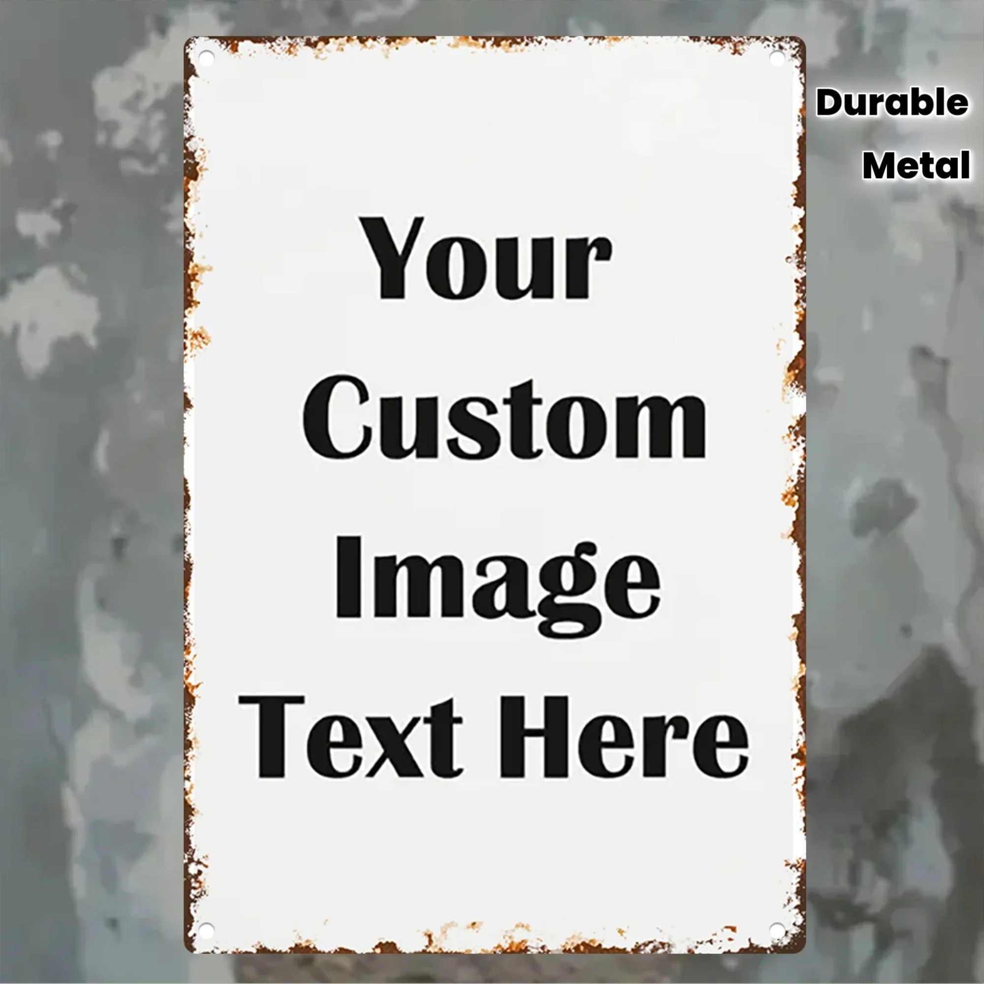 Custom Photo & Text Tin Sign - - đánh giá và giá Home Bar Signs