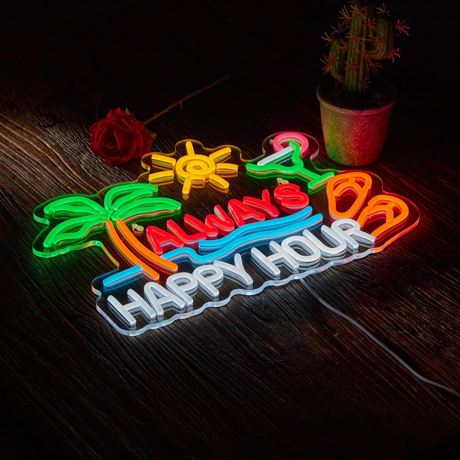 Always Happy Hour Beer Bar Neo - đánh giá và giá Home Bar Signs