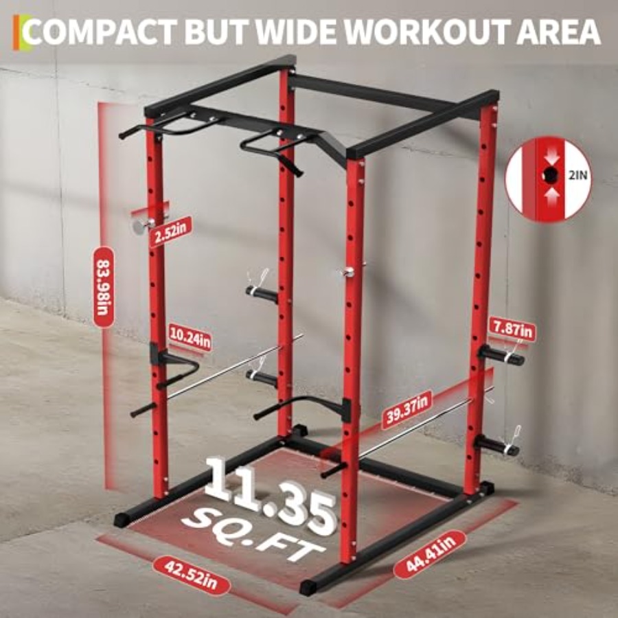 Heavy-Duty Power Cage with Pul - đánh giá và giá Home Bar And Gym