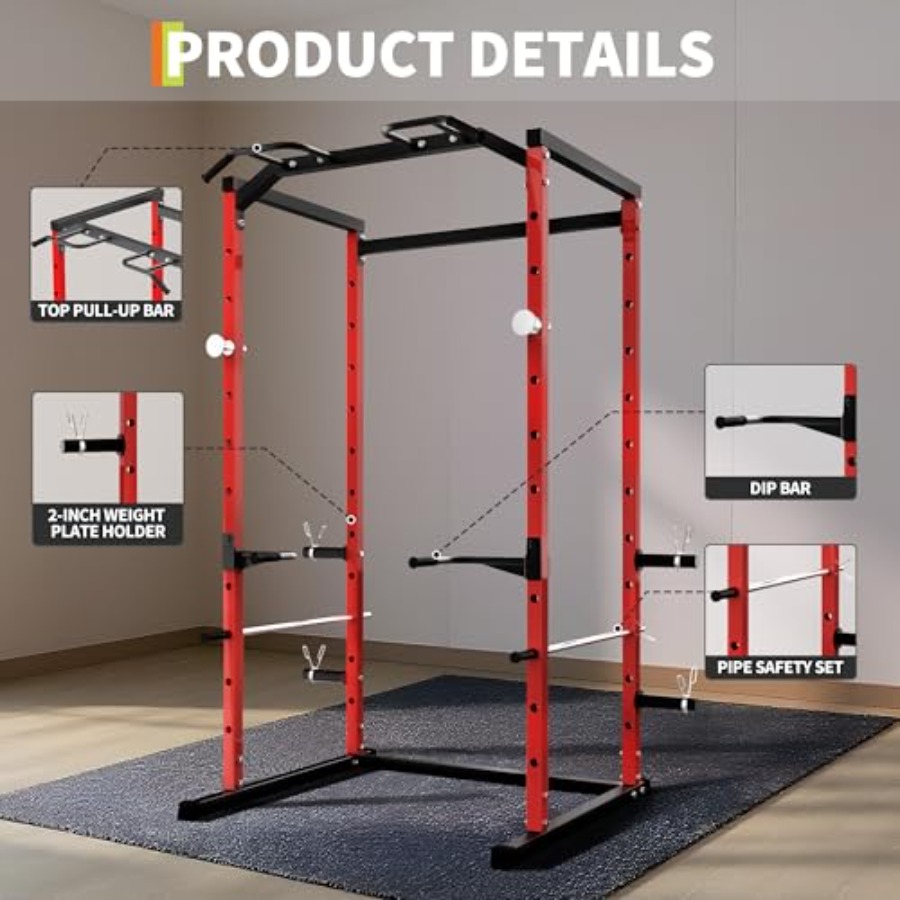 Heavy-Duty Power Cage with Pul - đánh giá và giá Home Bar And Gym