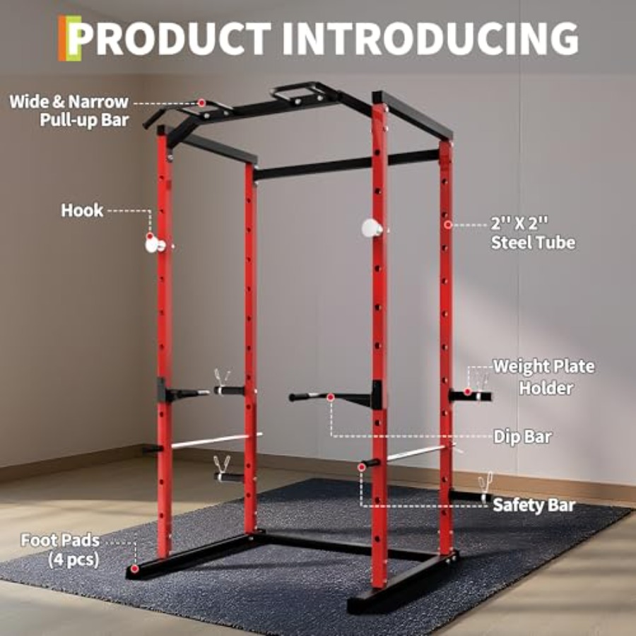 Heavy-Duty Power Cage with Pul - đánh giá và giá Home Bar And Gym