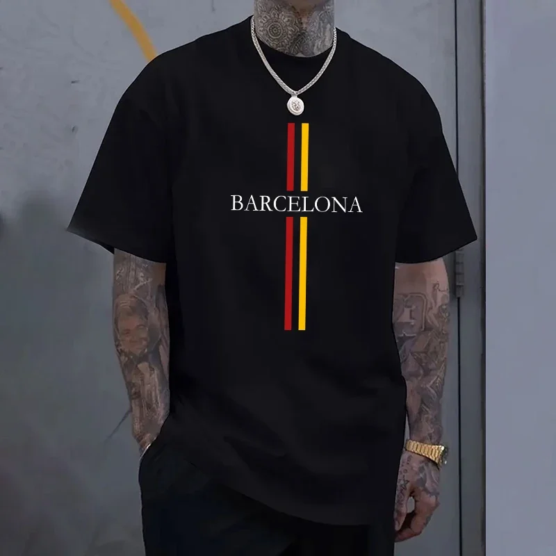 Barcelona Men's Cotton T-shirt - đánh giá và giá Home Barcelona