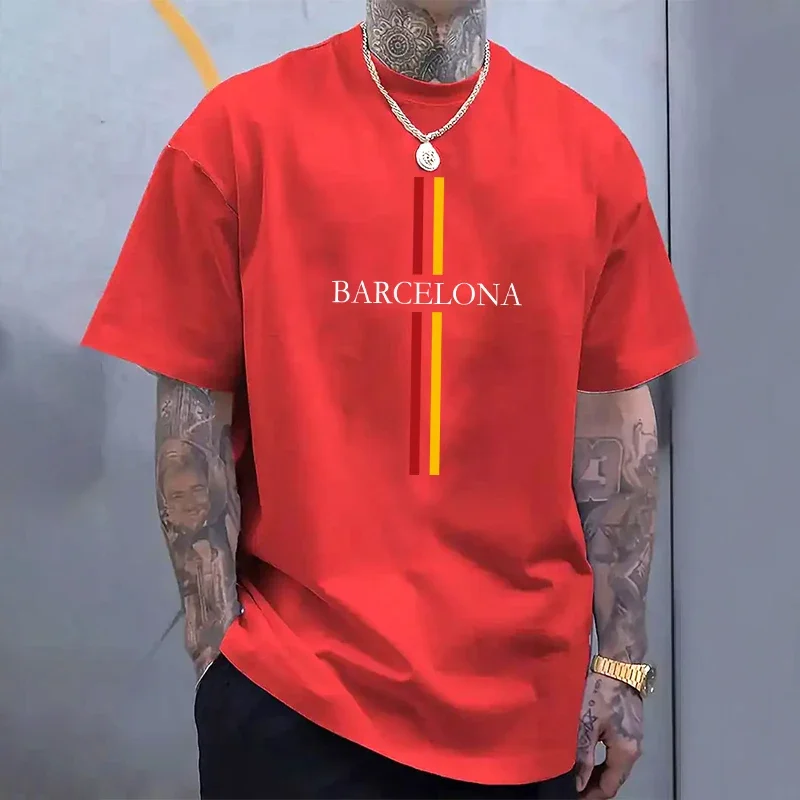 Barcelona Men's Cotton T-shirt - đánh giá và giá Home Barcelona