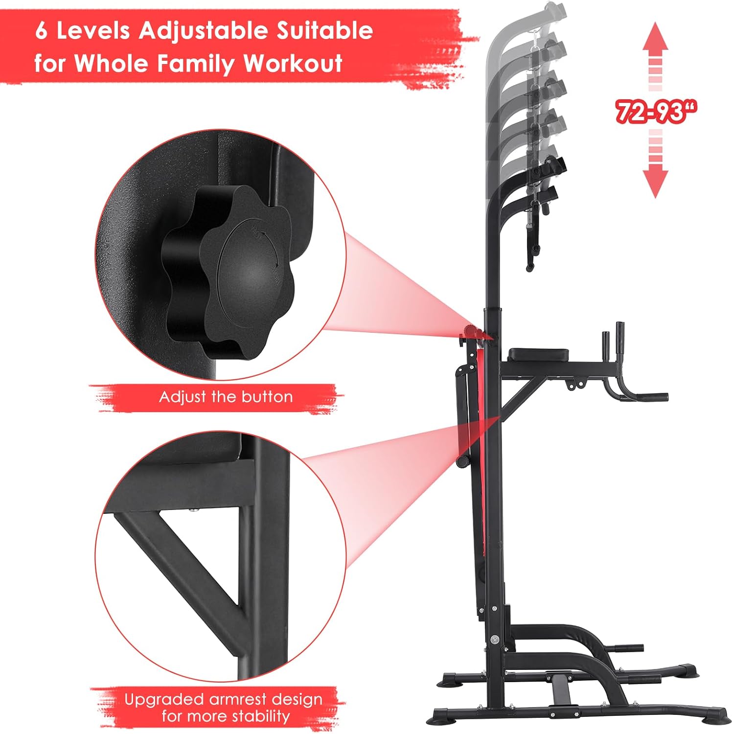 Power Tower with Bench, Pull U - đánh giá và giá Home Bar And Gym