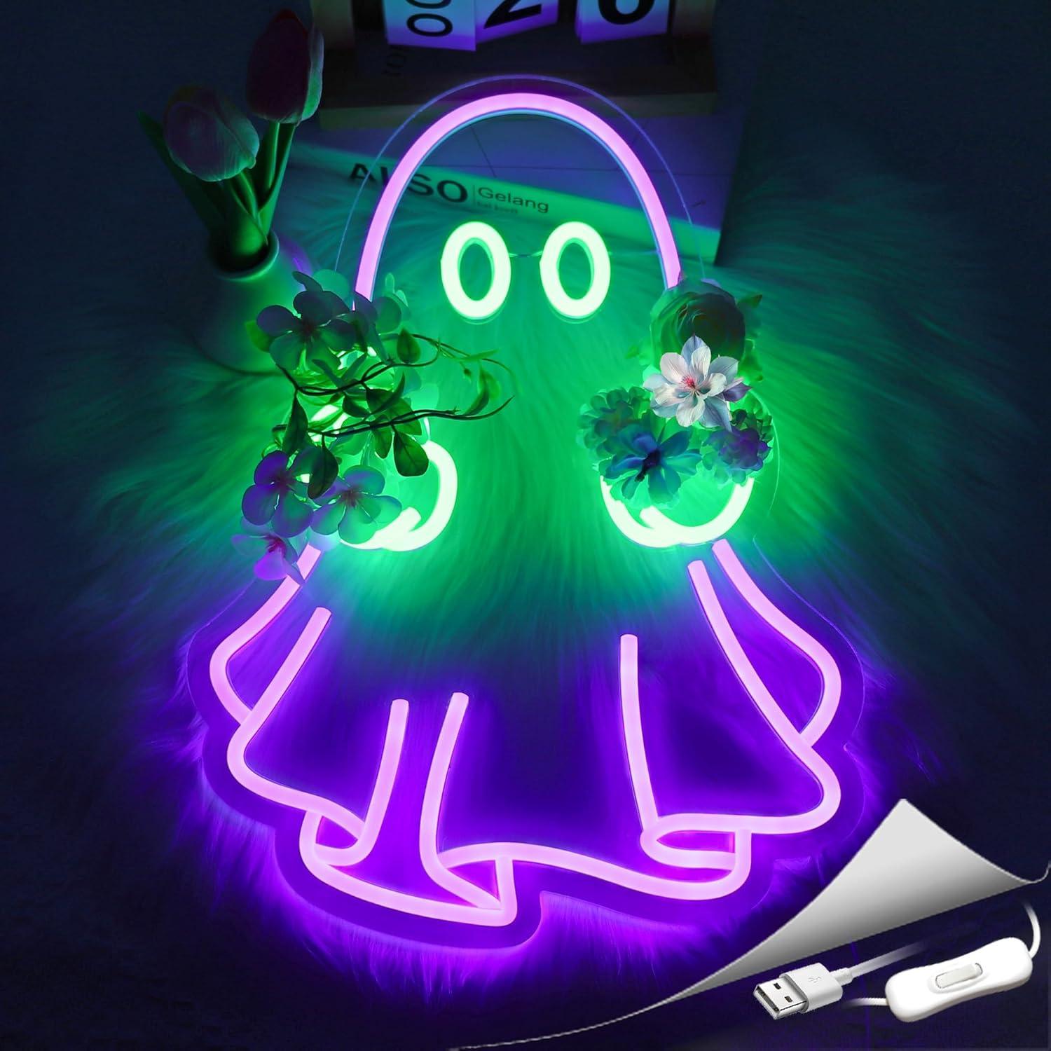 Ghost Neon Sign USB Powered LE - đánh giá và giá Home Bar Signs