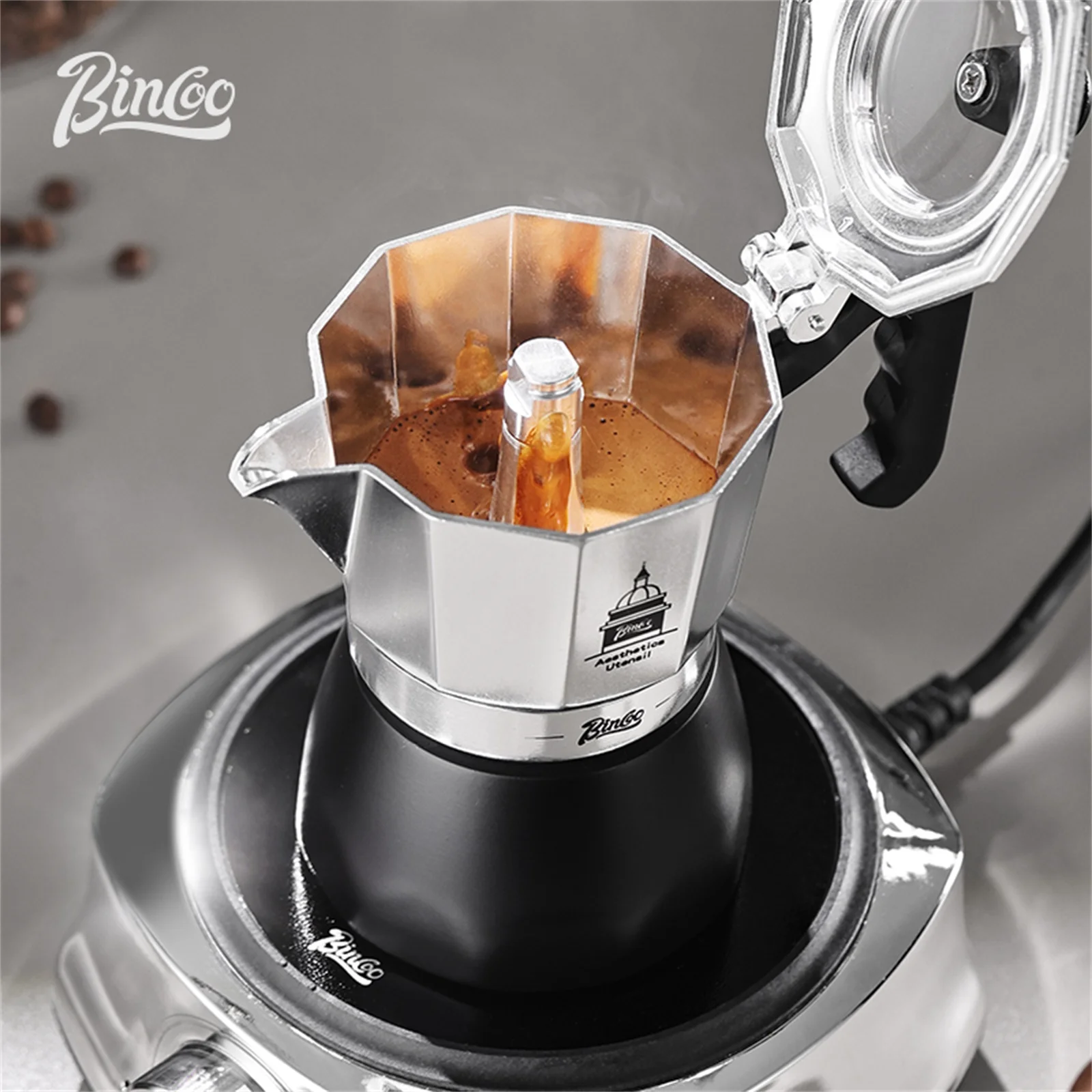 BINCOO Double Valve Moka Pot，E - đánh giá và giá Home Barista