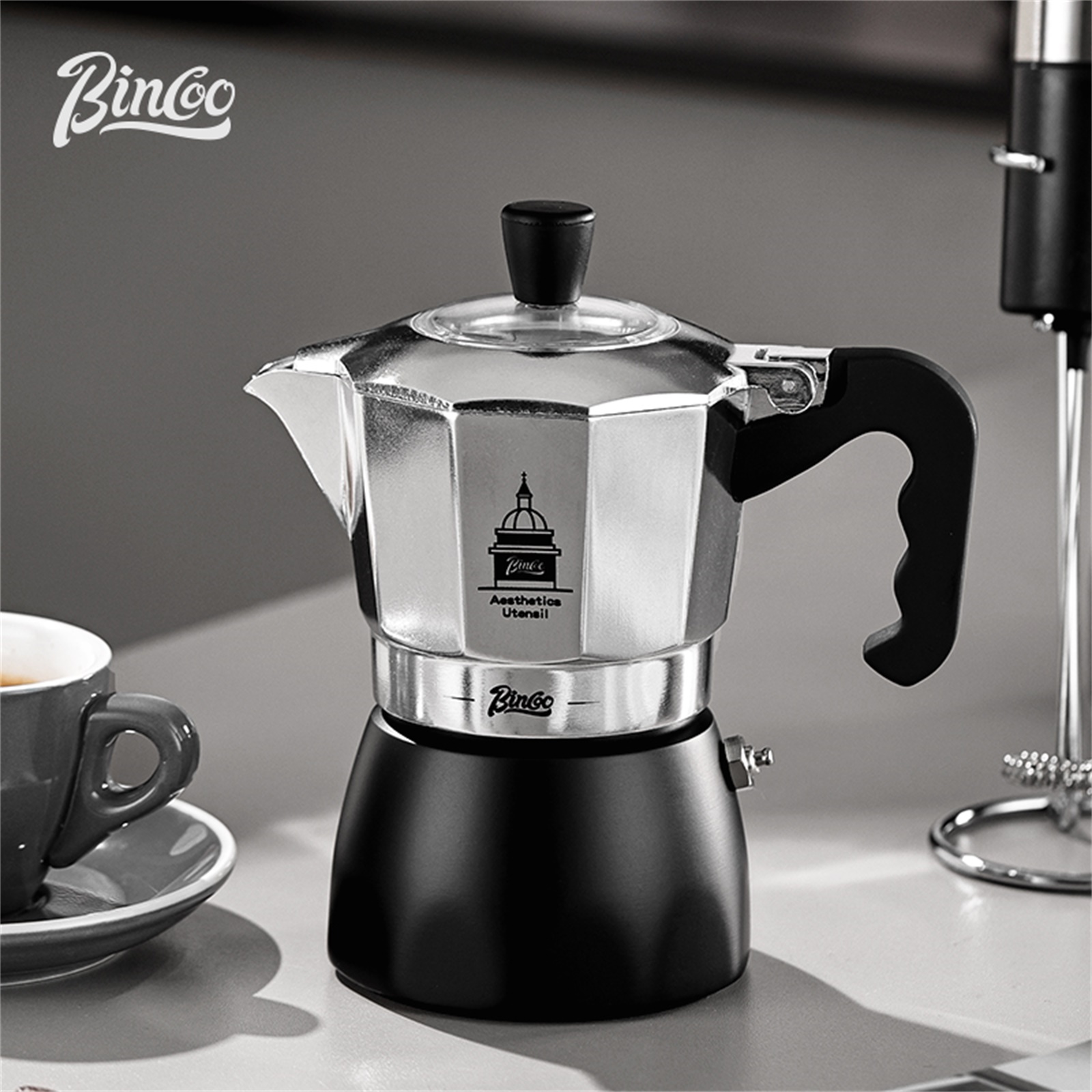 BINCOO Double Valve Moka Pot，E - đánh giá và giá Home Barista