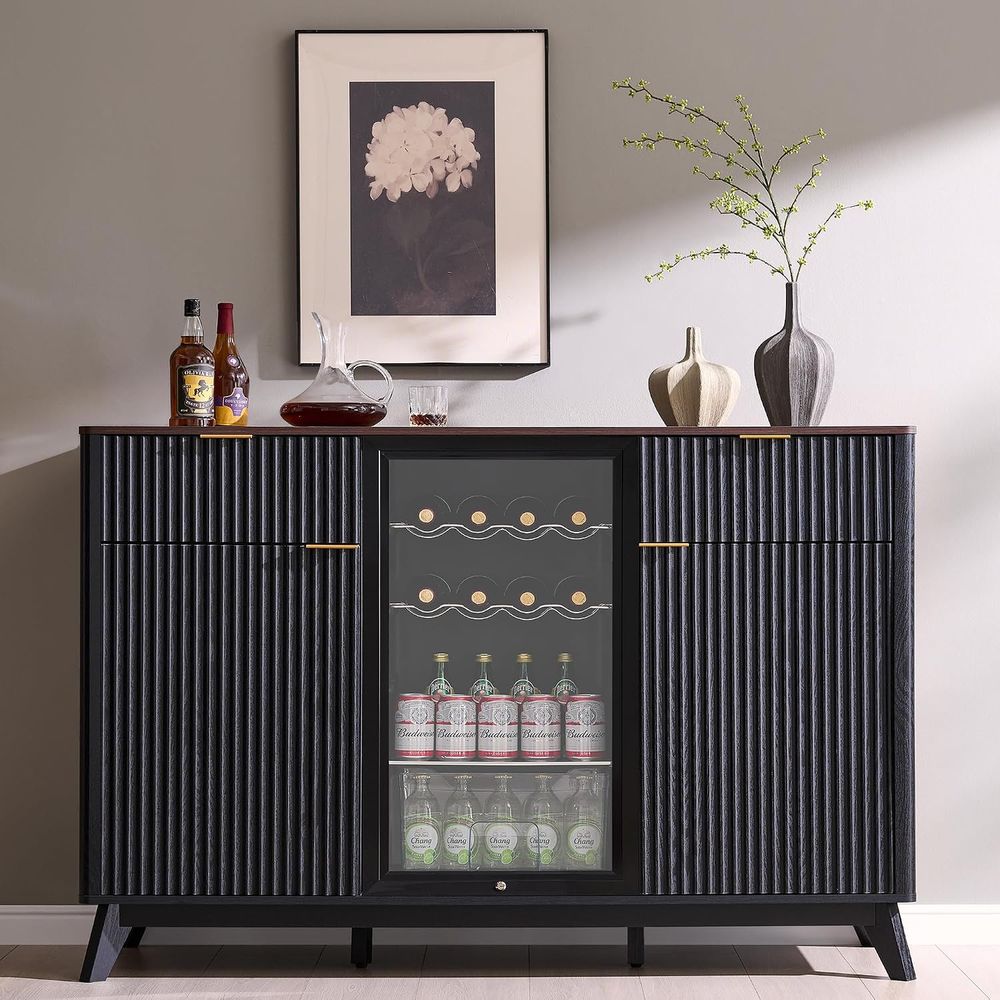 60 Coffee Bar Cabinet with Min - đánh giá và giá Home Bar And Fridge