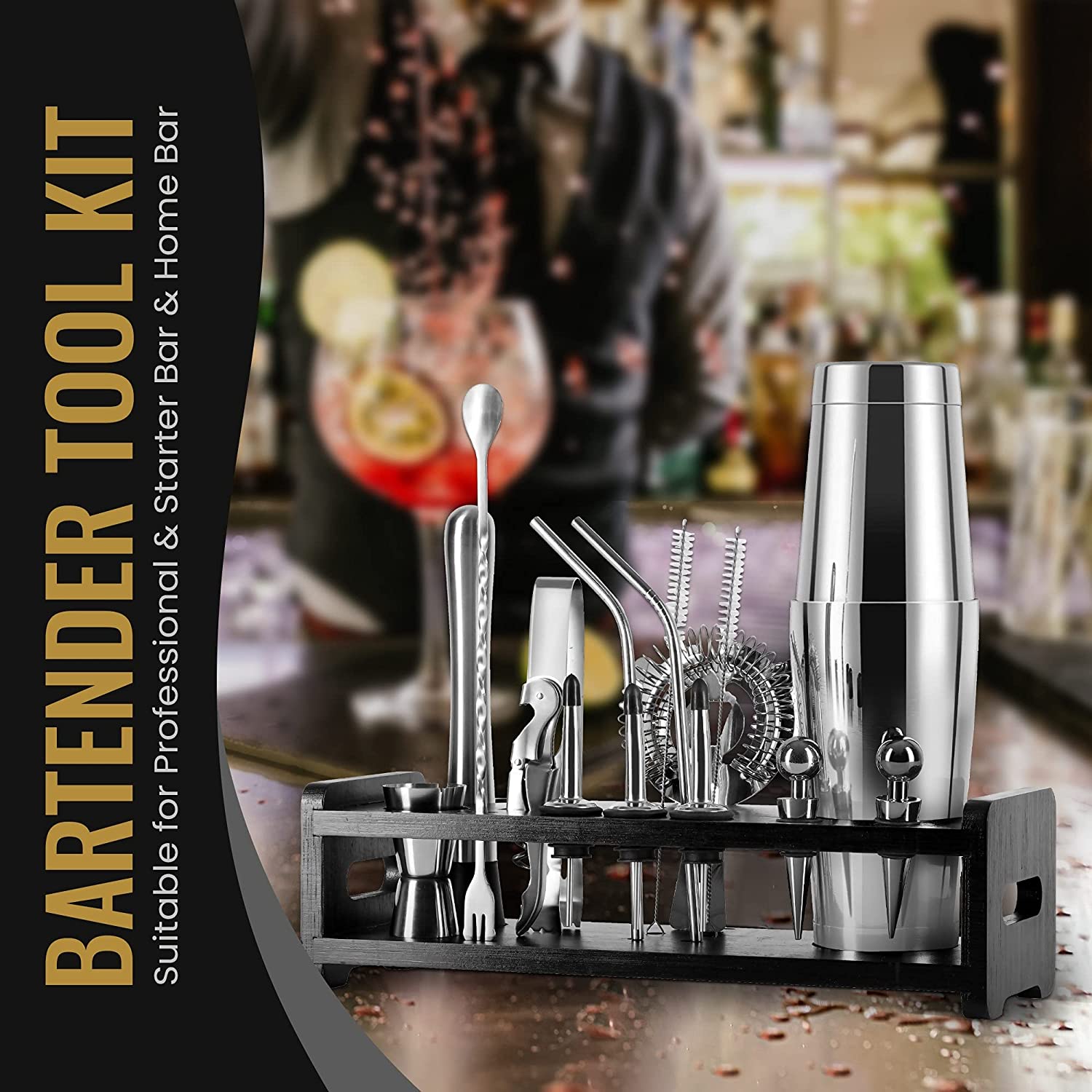 stllCocktail Shaker Set 18 Pie - đánh giá và giá Boston Shaker Set