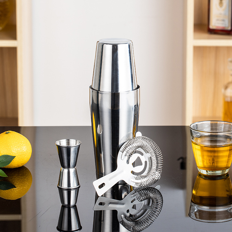 Stainless Steel Bar Tool Set C - đánh giá và giá Boston Shaker Set