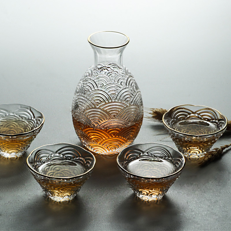 Japanese Hammer Sake Pot Set G - đánh giá và giá Home Bar Set