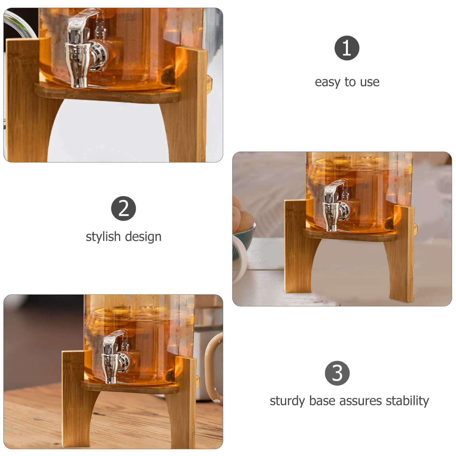 Stylish Wood Beverage Dispense - đánh giá và giá Home Bar Stand