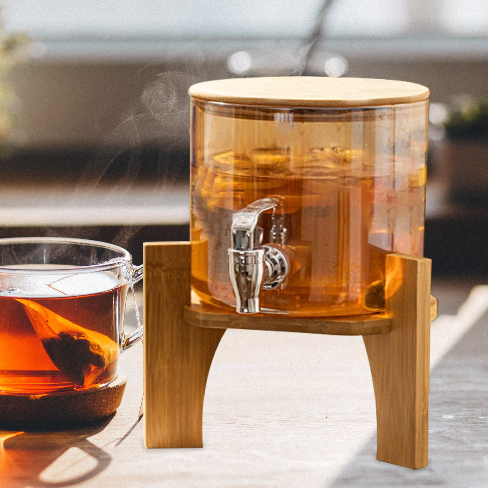 Stylish Wood Beverage Dispense - đánh giá và giá Home Bar Stand