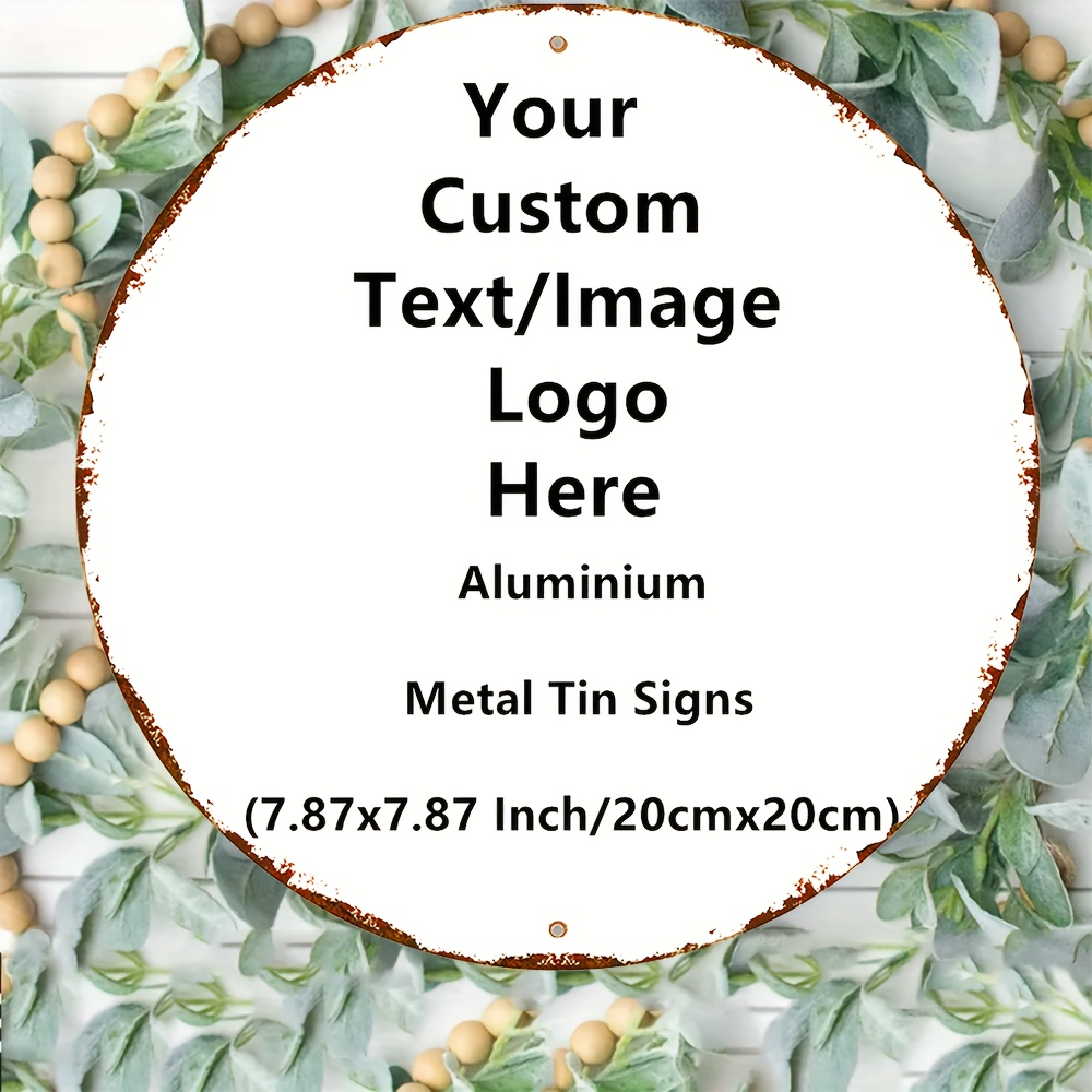 Custom Round 2D Metal Tin Sign - đánh giá và giá Home Bar Signs