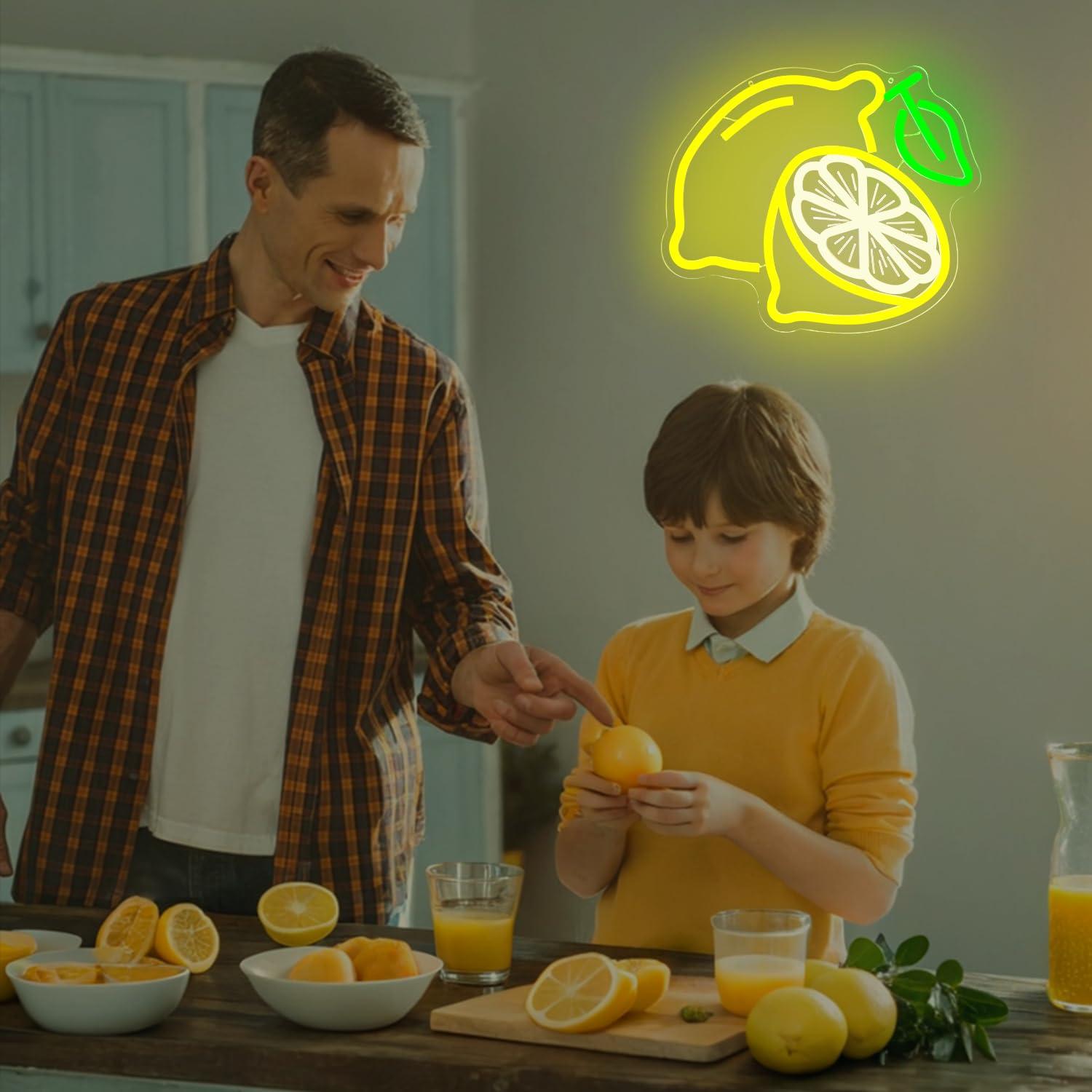 Lemon Neon Sign Dimmable LED L - đánh giá và giá Home Bar Signs