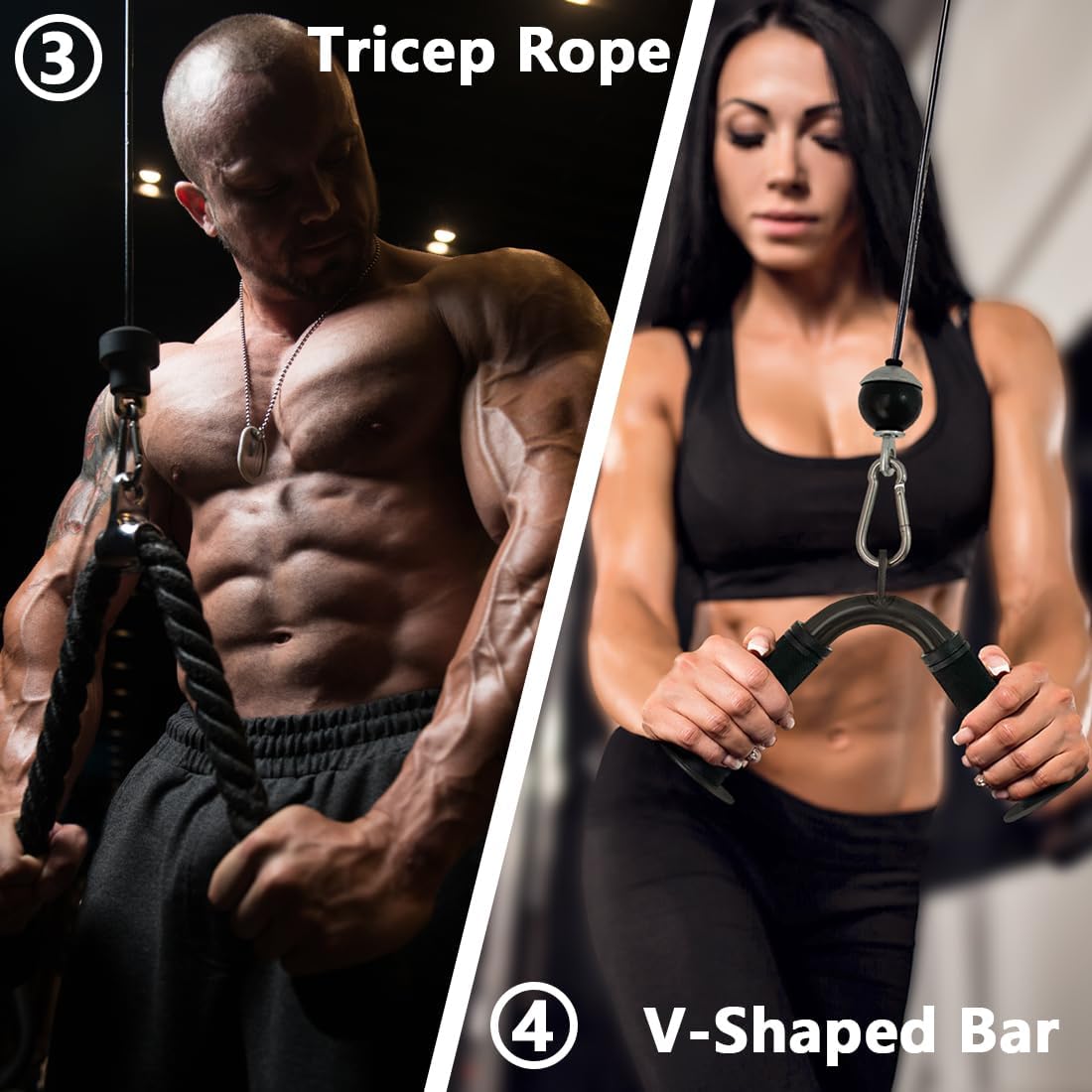 Home Gym Cable Attachments Set - đánh giá và giá Home Bar And Gym