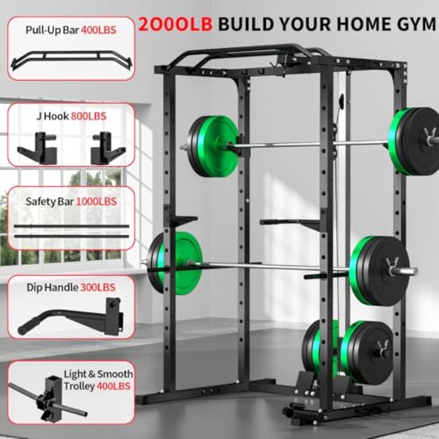 Home gym power rack with LAT p - đánh giá và giá Home Bar And Gym