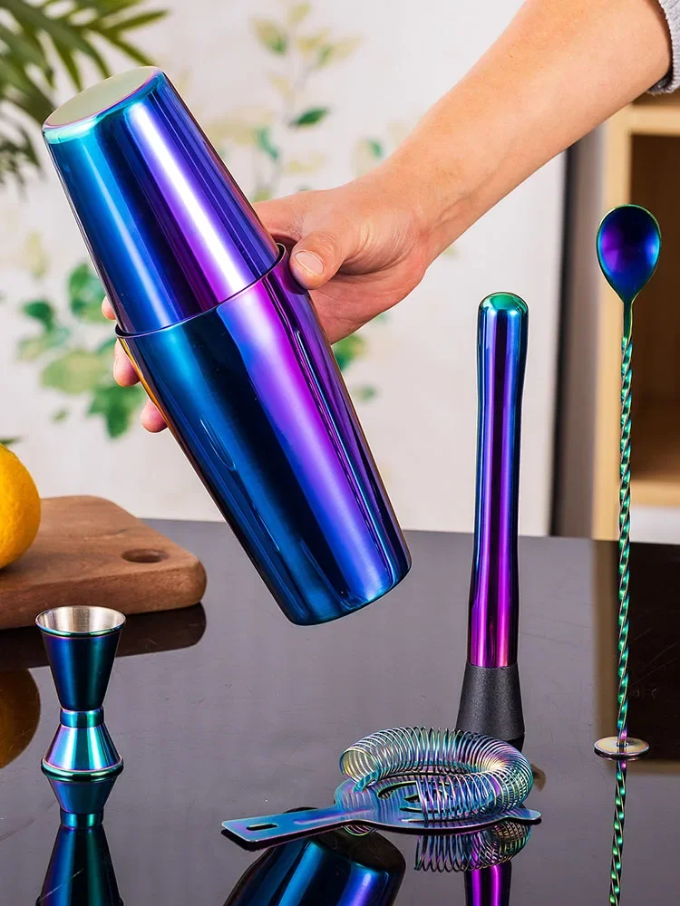 5/7pcs Rainbow Cocktail Shaker - đánh giá và giá Boston Shaker Set