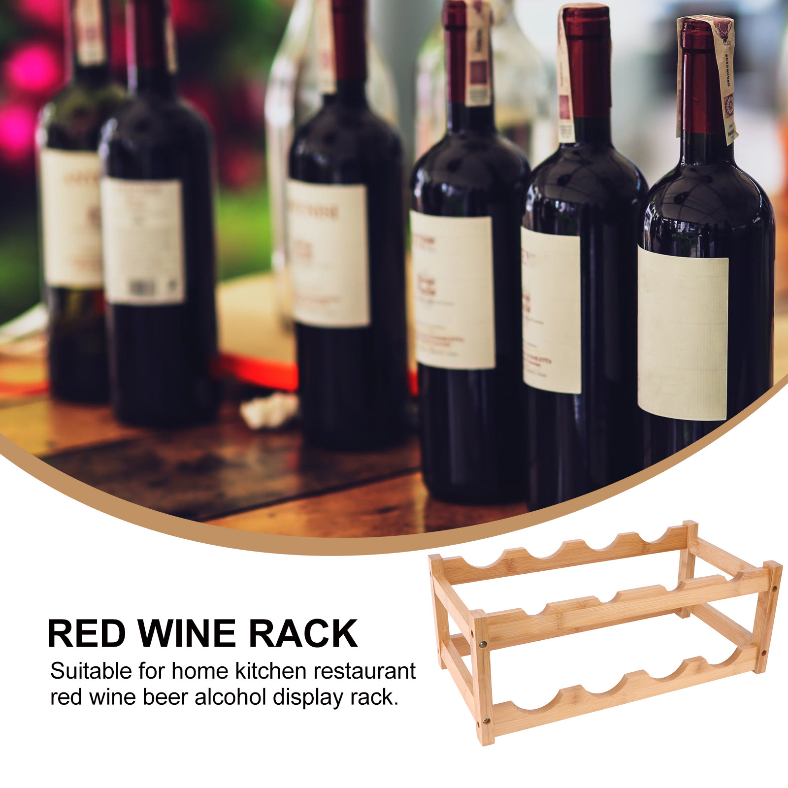 Wooden Double Layer Red Wine R - đánh giá và giá Home Bar Stand