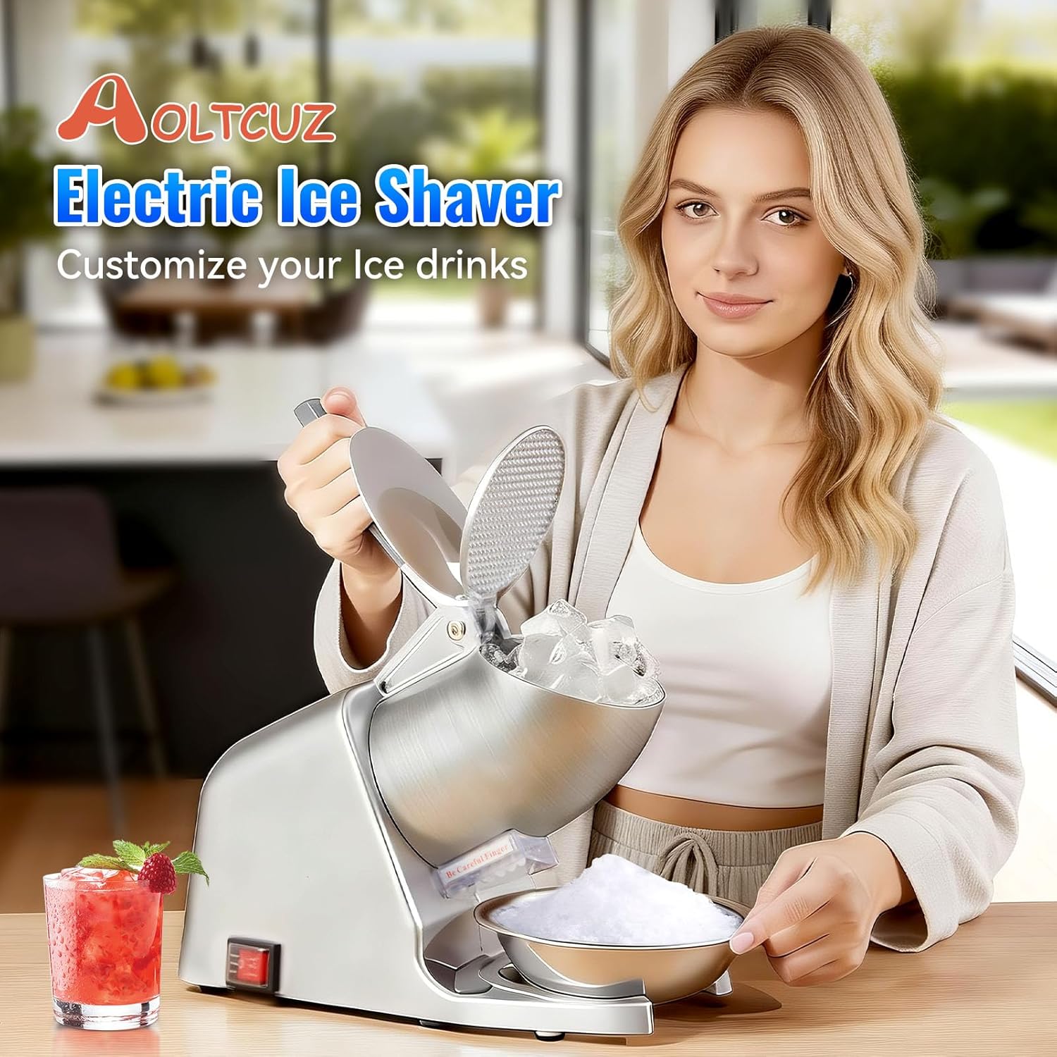 186lbs/h Dual Blade Ice Shaver - đánh giá và giá Ice Pick Pick