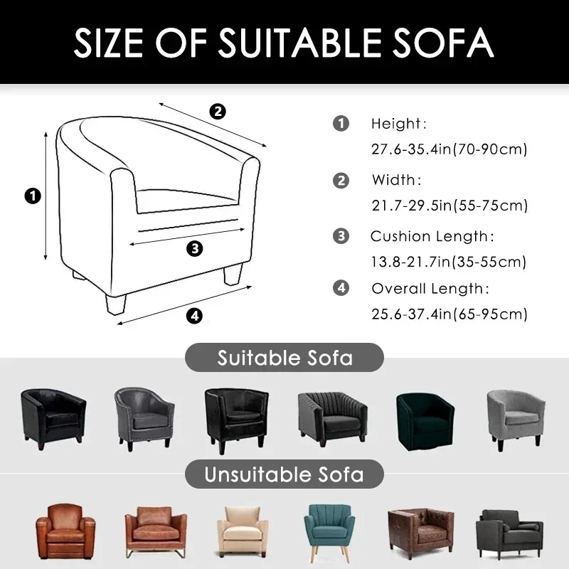 Elastic Club Chair Cover Jacqu - đánh giá và giá Home Bar Lounge