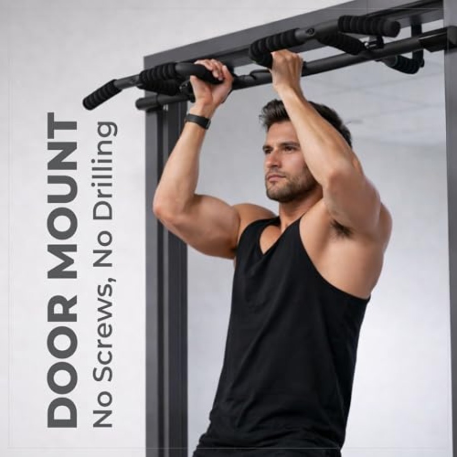 Doorway Pull Up Bar Set with S - đánh giá và giá Home Bar And Gym
