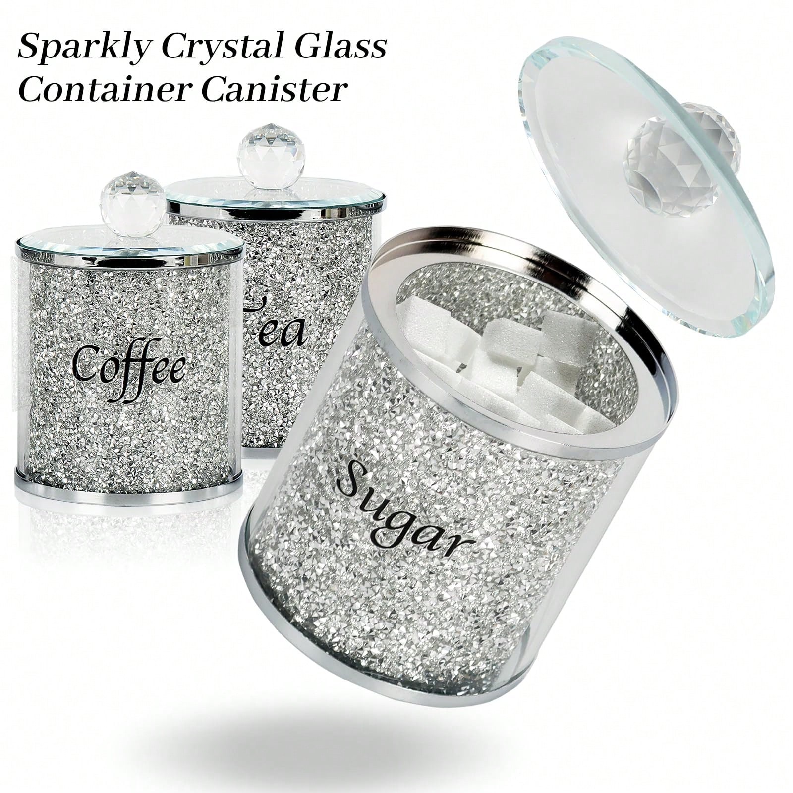 Coffee Sugar Tea Canister Set  - đánh giá và giá Home Bar Set