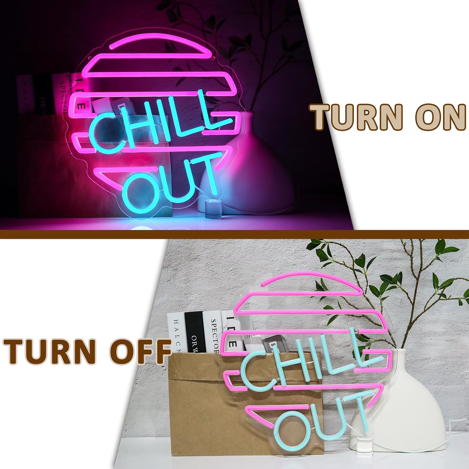 Chill Out Neon Sign for Wall D - đánh giá và giá Home Bar Lounge