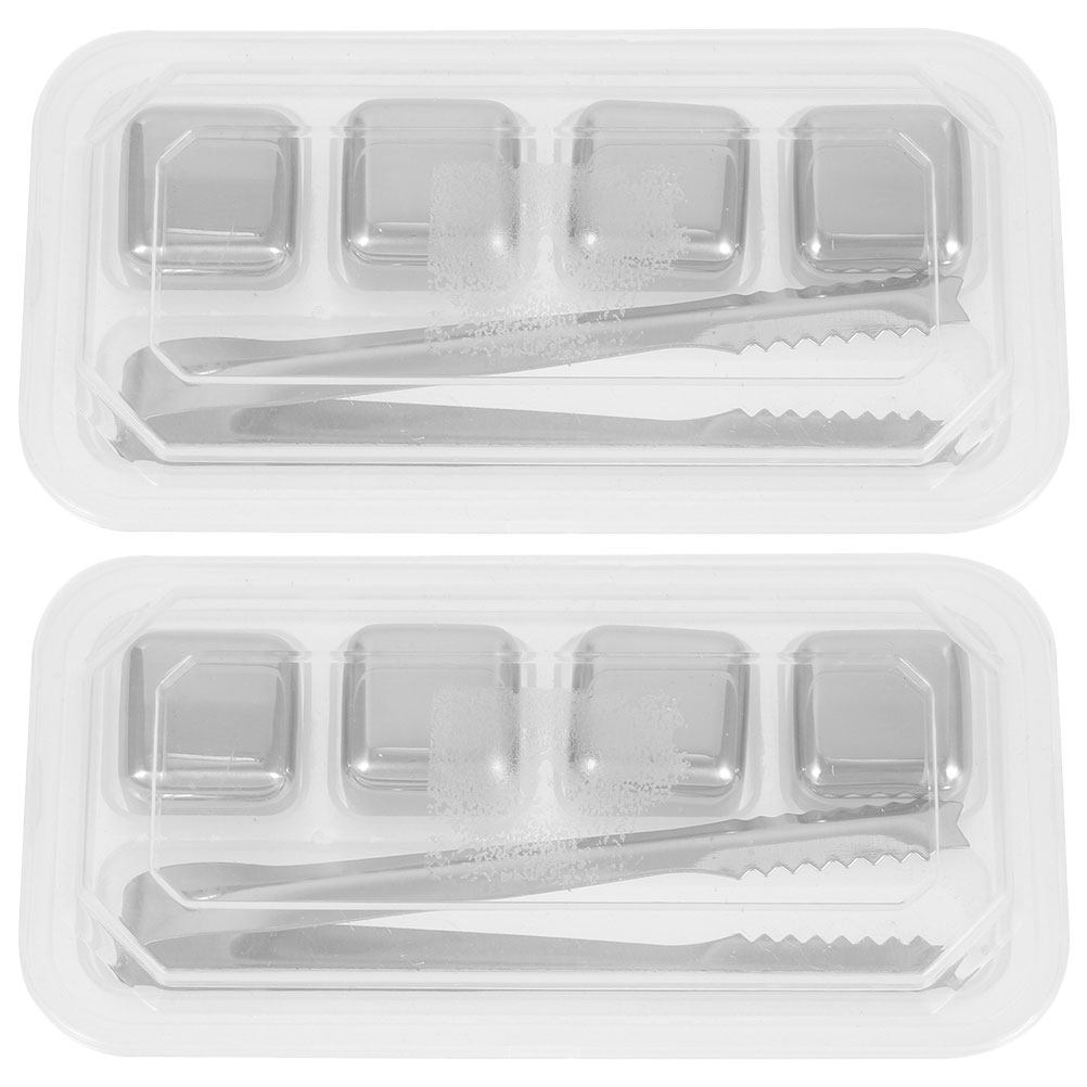 2Sets Stainless Steel Ice Cube - đánh giá và giá Home Bar Set