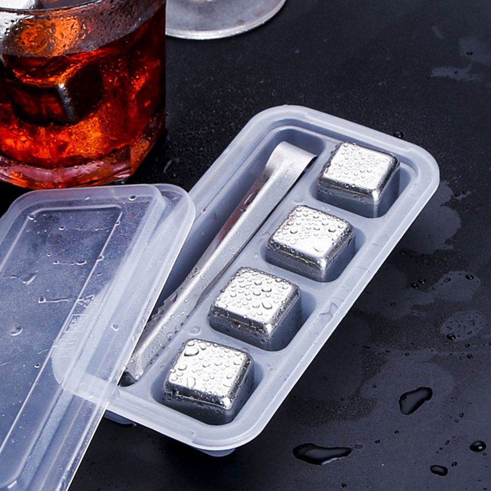 2Sets Stainless Steel Ice Cube - đánh giá và giá Home Bar Set