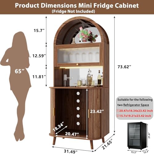 Wine Bar Cabinet with Fridge S - đánh giá và giá Home Bar And Fridge