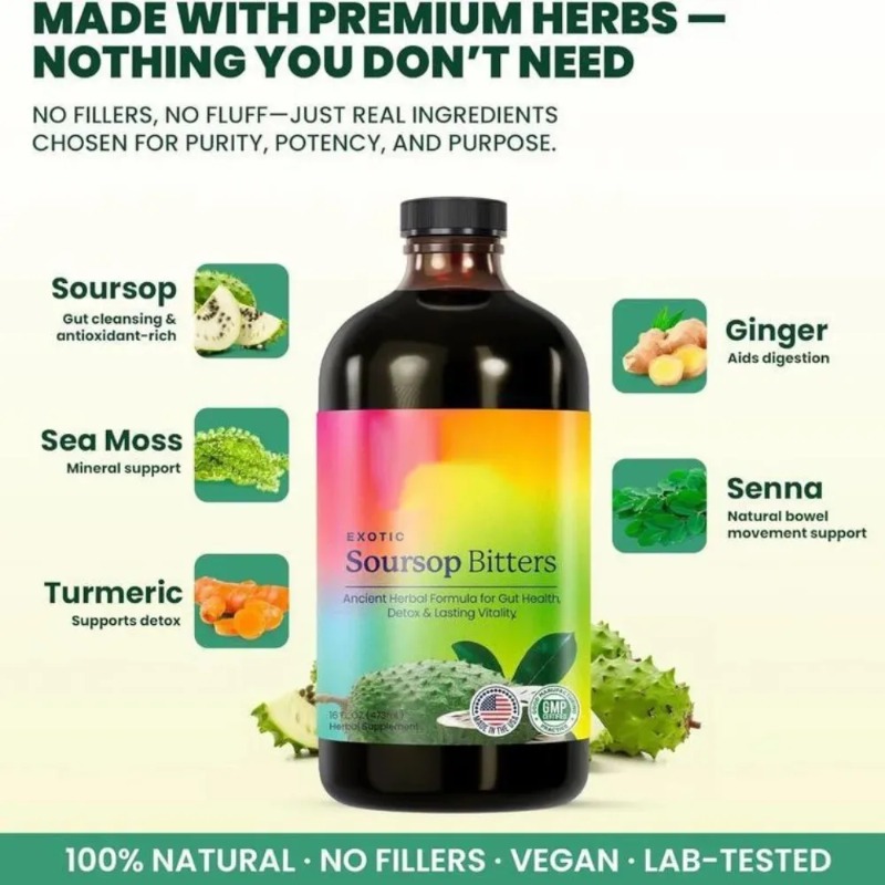 Soursop Bitters Liquid 16 Fl O - đánh giá và giá Bitters Bottle Set