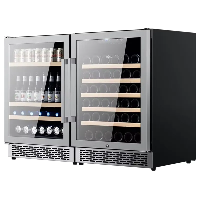 SICAO Stainless Steel Dual Zon - đánh giá và giá Home Bar And Fridge