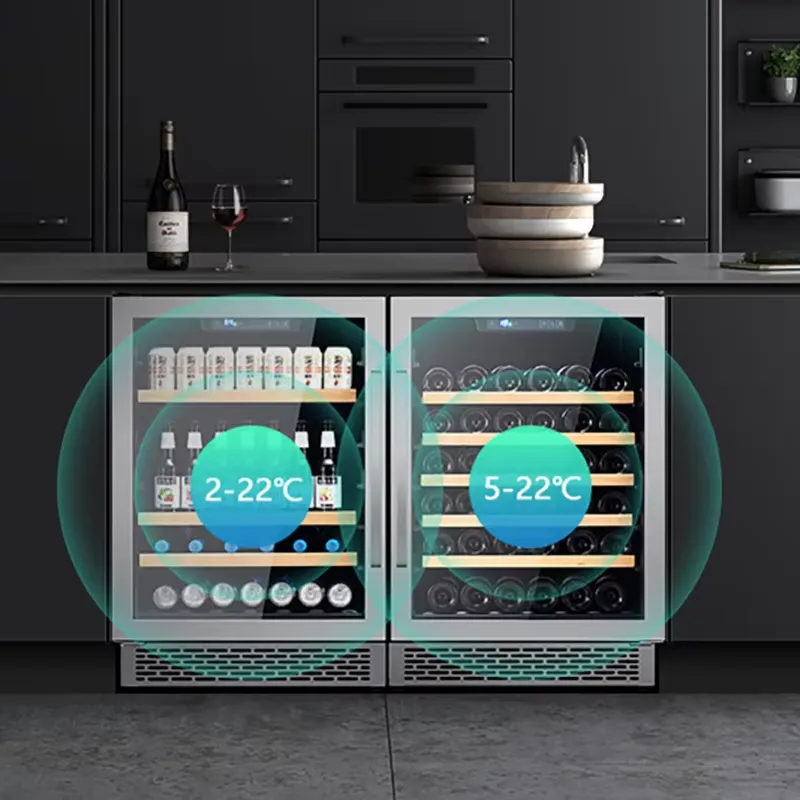 SICAO Stainless Steel Dual Zon - đánh giá và giá Home Bar And Fridge