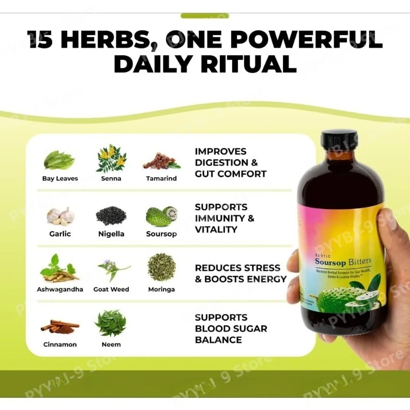 Soursop Bitters Drops Liquid 4 - đánh giá và giá Bitters Bottle Set