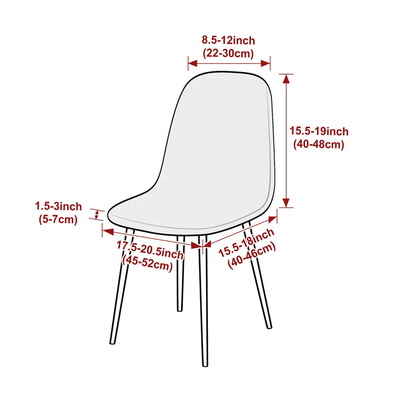 1PC Jacqaurd Shell Chair Cover - đánh giá và giá Home Bar Seating