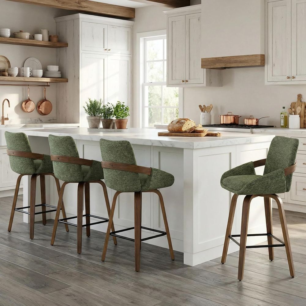 Set of 2 26 Swivel Bar Stools  - đánh giá và giá Home Bar Seating
