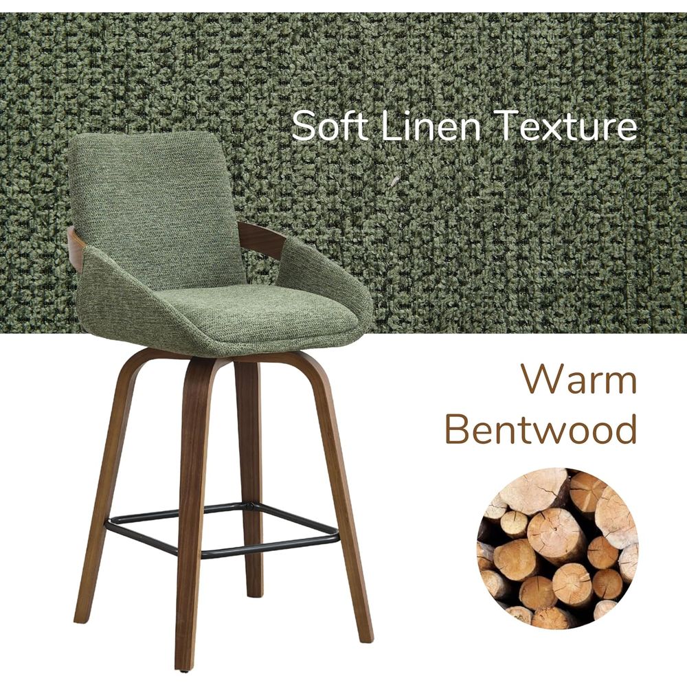 Set of 2 26 Swivel Bar Stools  - đánh giá và giá Home Bar Seating