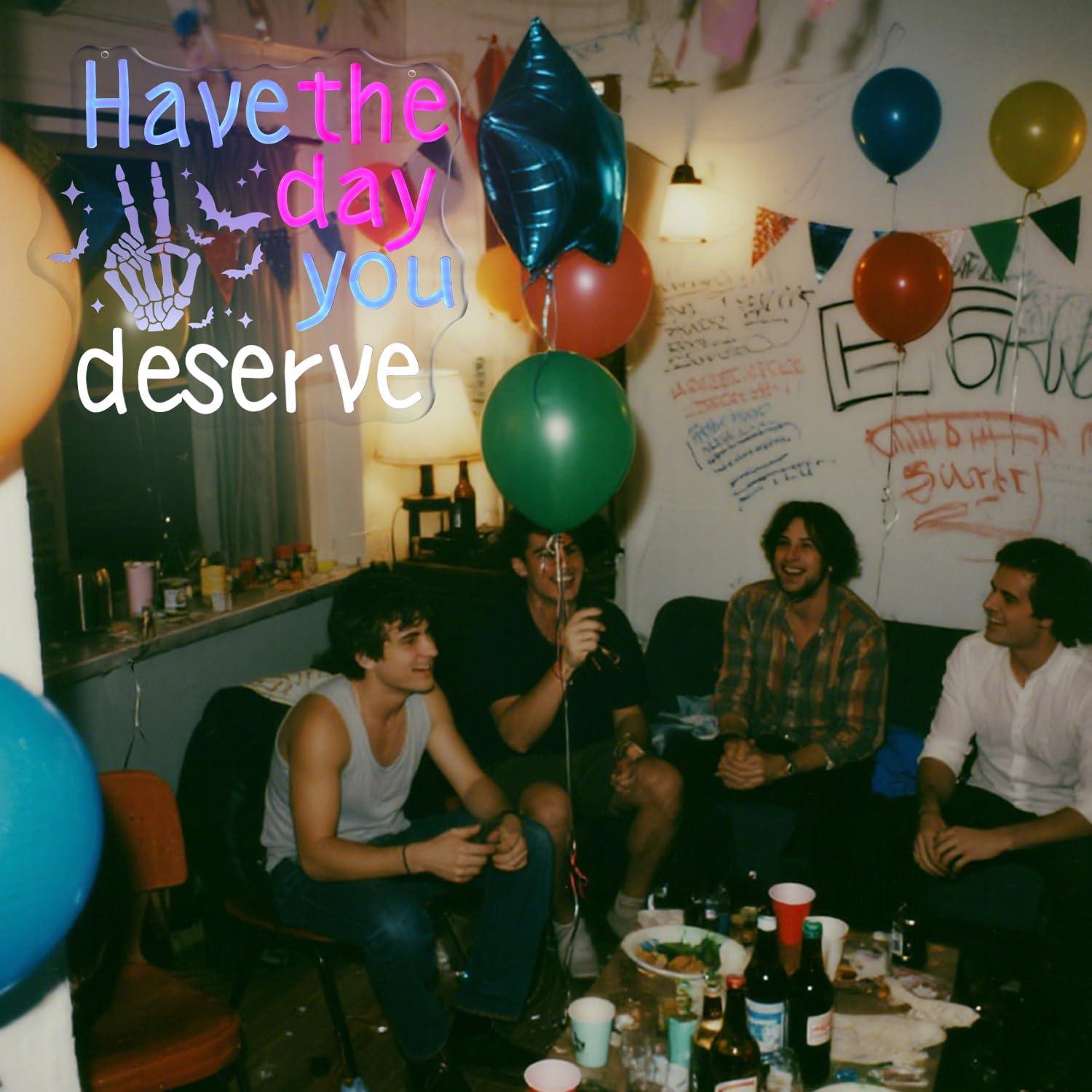 Have The Day You Deserve Neon  - đánh giá và giá Home Bar Signs